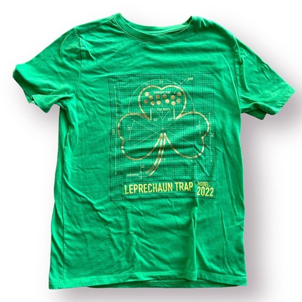 Boys St Patrick's Day Leprechaun Trap Shirt size 12